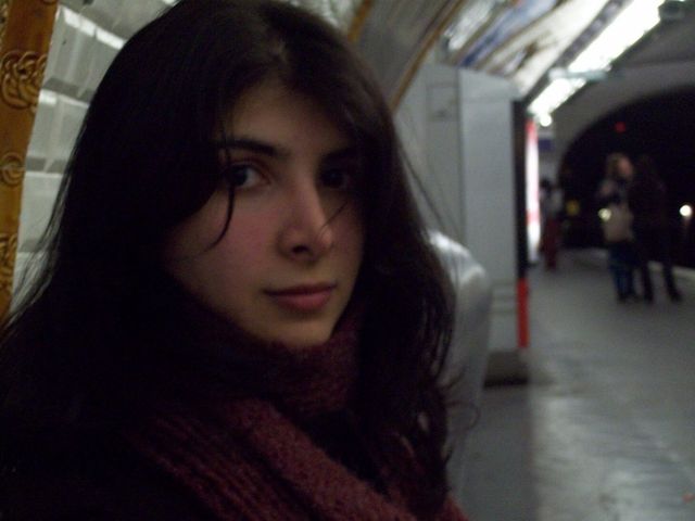En el metro camino al aeropuerto,ultimo dia en Paris, feb. 2011
